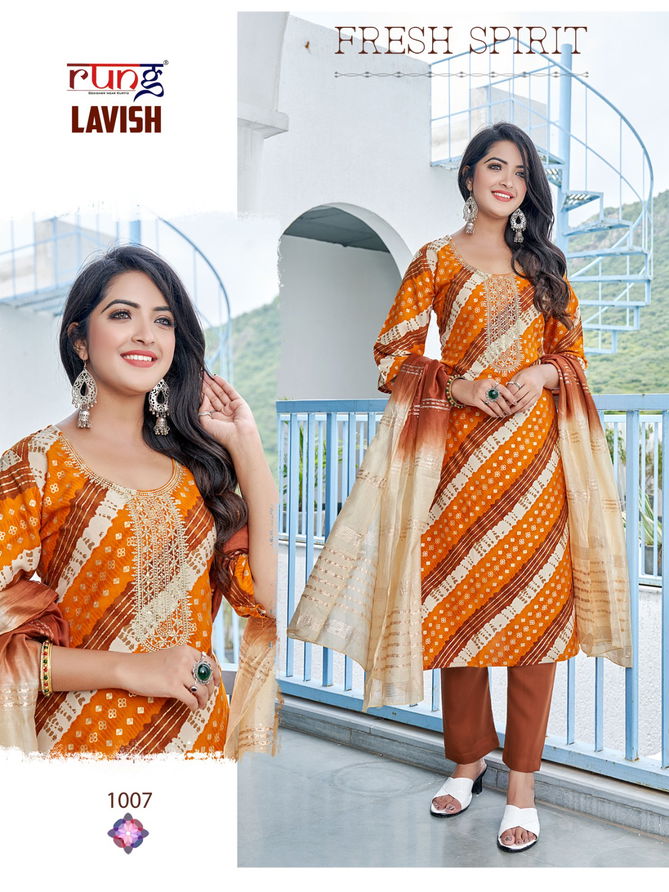 Lavish By Rung Rayon Readymade Suits Catalog